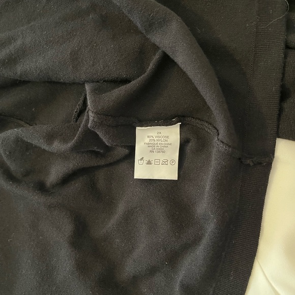 Black glittering festive shrug cardigan sweater sz 2X in excellent condition - Picture 5 of 9